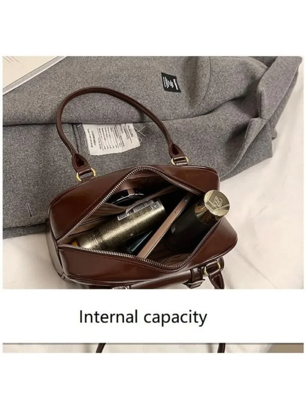 Vintage Y2K Hobo Tote Shoulder Bag for Women | Stylish PU Leather Handbag